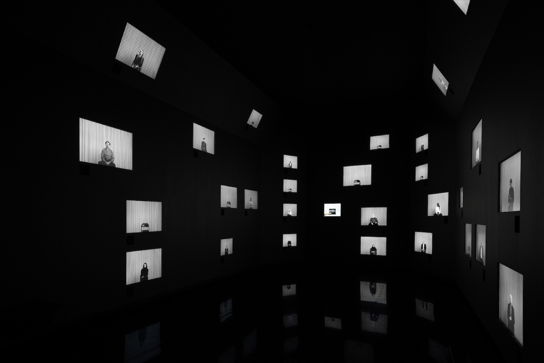 The Conversation Machine multi-screen installation for Prada