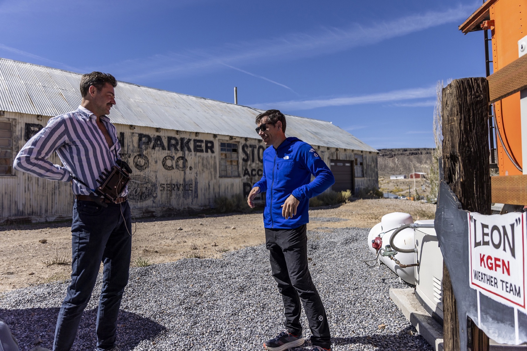 Series director J.J. Kelley working on location in Nevada